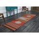 1970s Turkish Oushak Handmade Wool Cotton Red Runner Rug 73x261