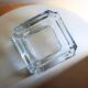 Square-shaped glass ashtray