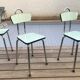 Série 4 chaises vintage formica
