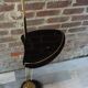 50s lamp lamp in brass and opalines design René Mathieu for Lunel
