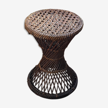 Tabouret osier diabolo