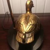 Deknudt duck lamp in brass