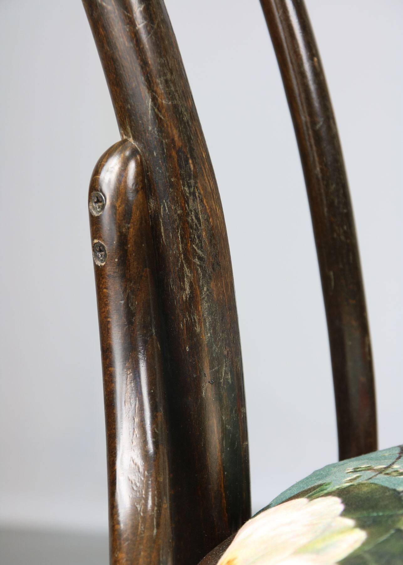 Vintage Velvet No. 18 Dining Chairs by Michael Thonet, Set of 4