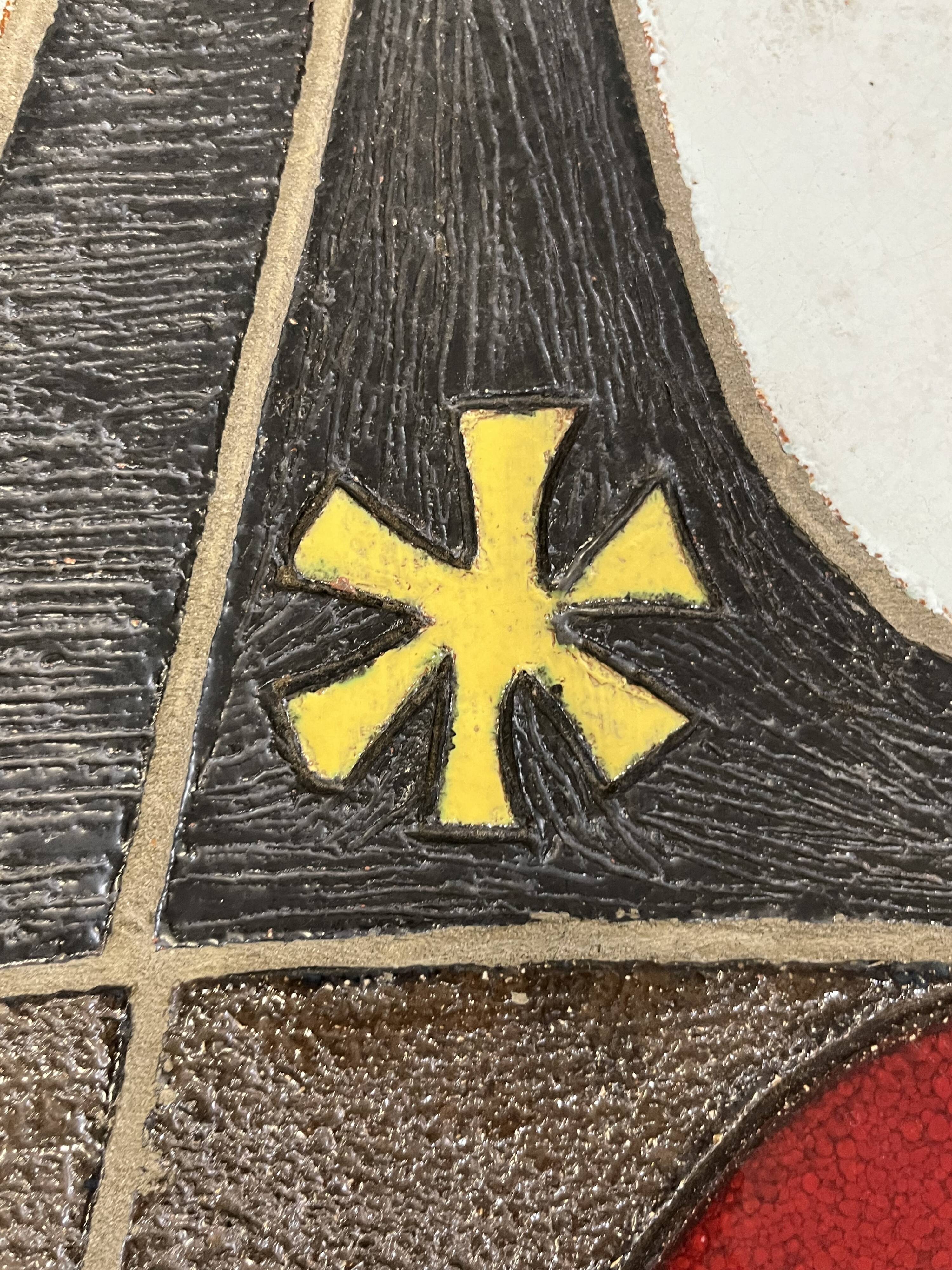 Table d'appoint en céramique par Paul Vermeire pour Perignem, années 1960.