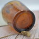 Lady jeanne in amber glass irregular appearance