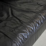 Black leather sofa, Cinna 80