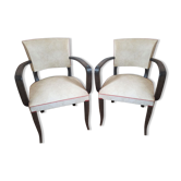 Lot de 2 fauteuils bridge années 50