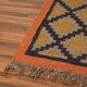 Tapis en jute et coton tissé à la main