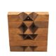 Minimalist and geometric wooden sculpture, 1970s.