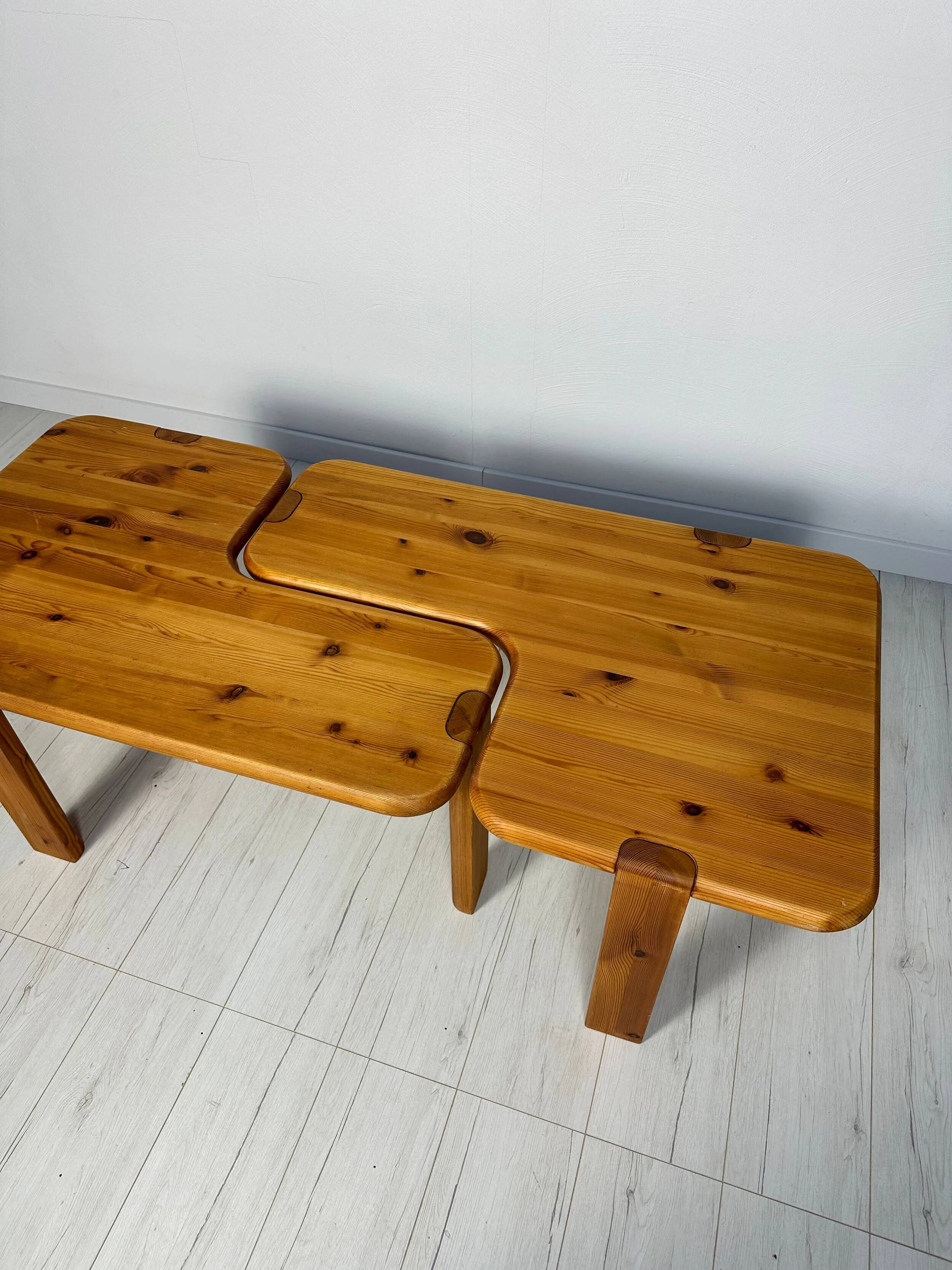 60s Set of 2 vintage Danish Pine Coffee Tables by Aksel Kjersgaard