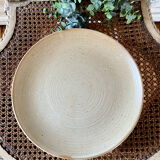 Set of four vintage stoneware plates