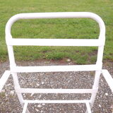 6 iron and plastic garden chairs