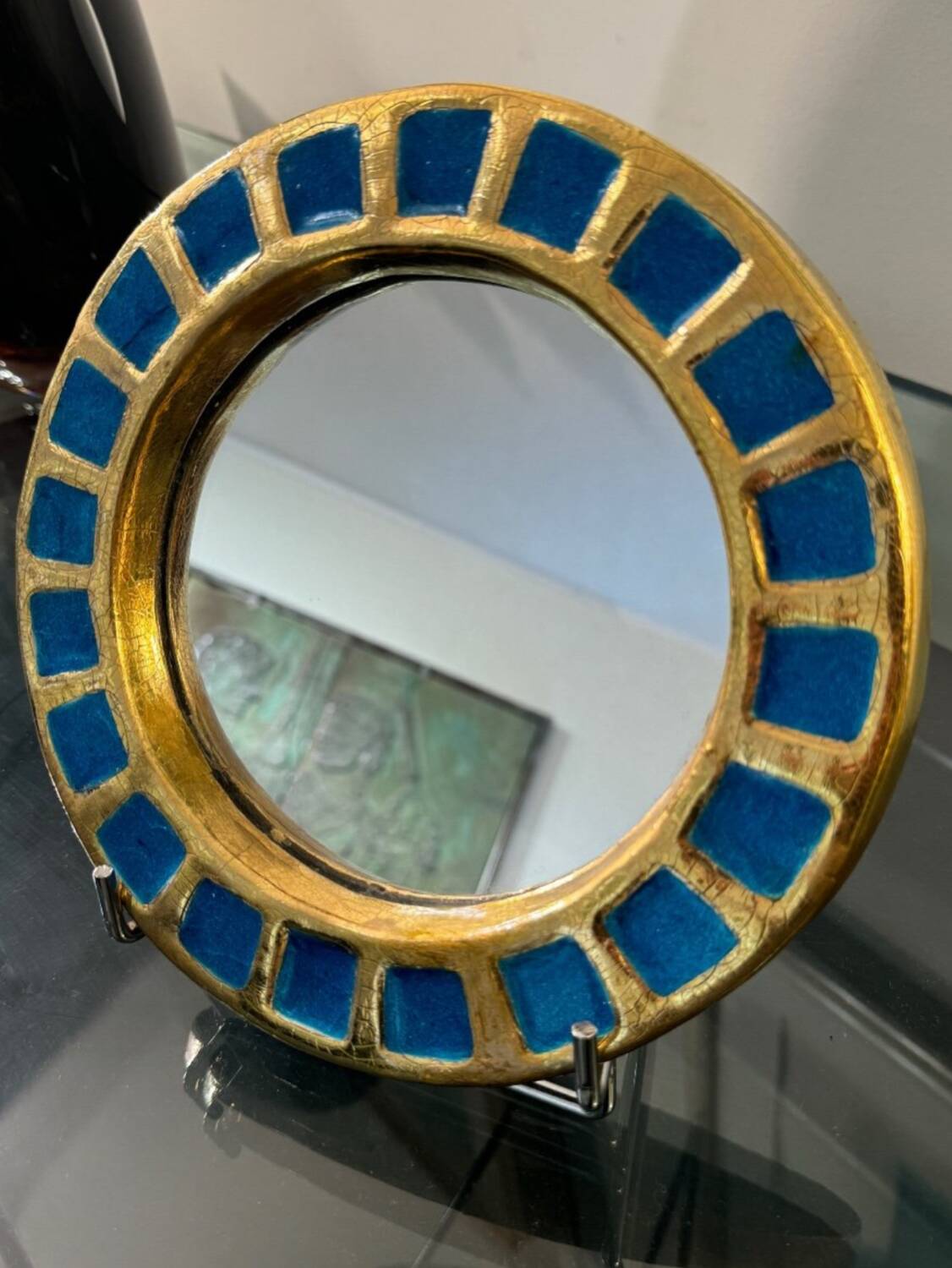Mithé Espelt (1923-2020) Blue Sun Mirror