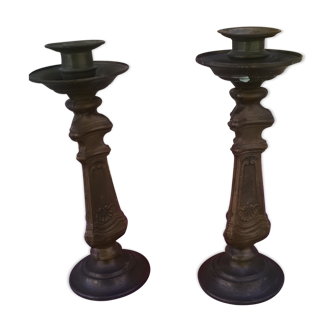 Pair of vintage candlesticks