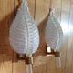 Paire d'appliques feuille Barovier & Toso