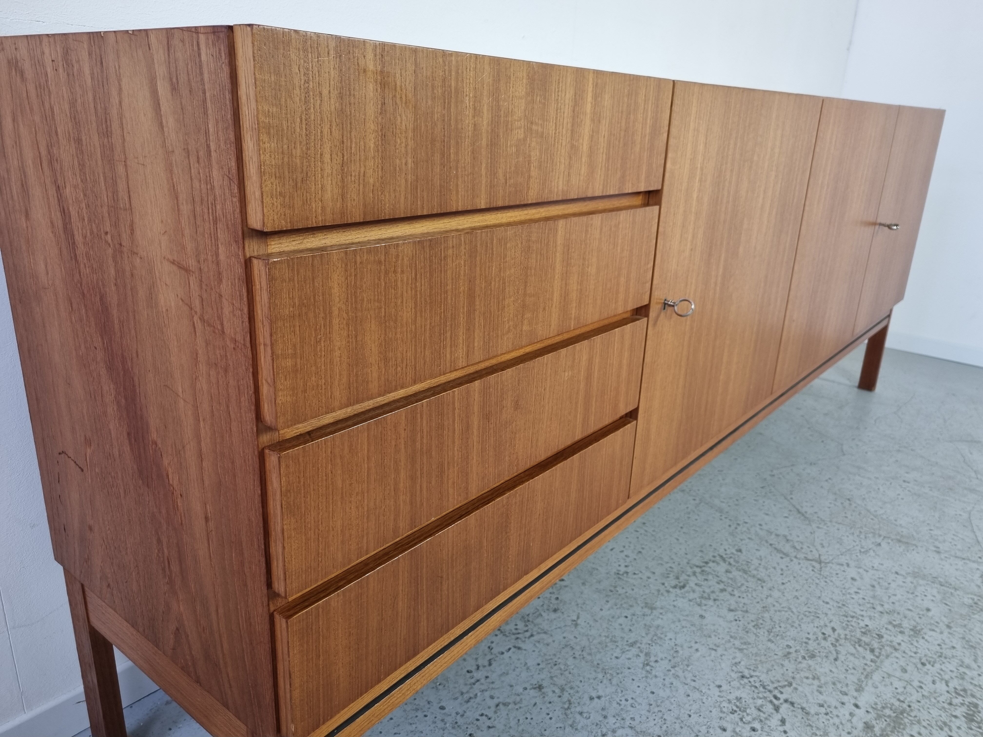 Scandinavian teak sideboard, 60s
