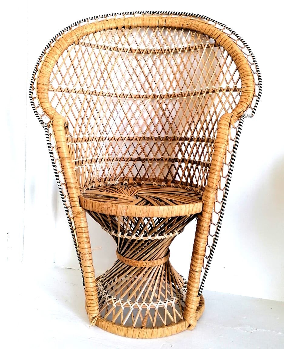 Emmanuelle armchair in doll rattan 48 cm