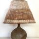 Large lamp in chamotte stoneware by Alain Blanchard, France 1970