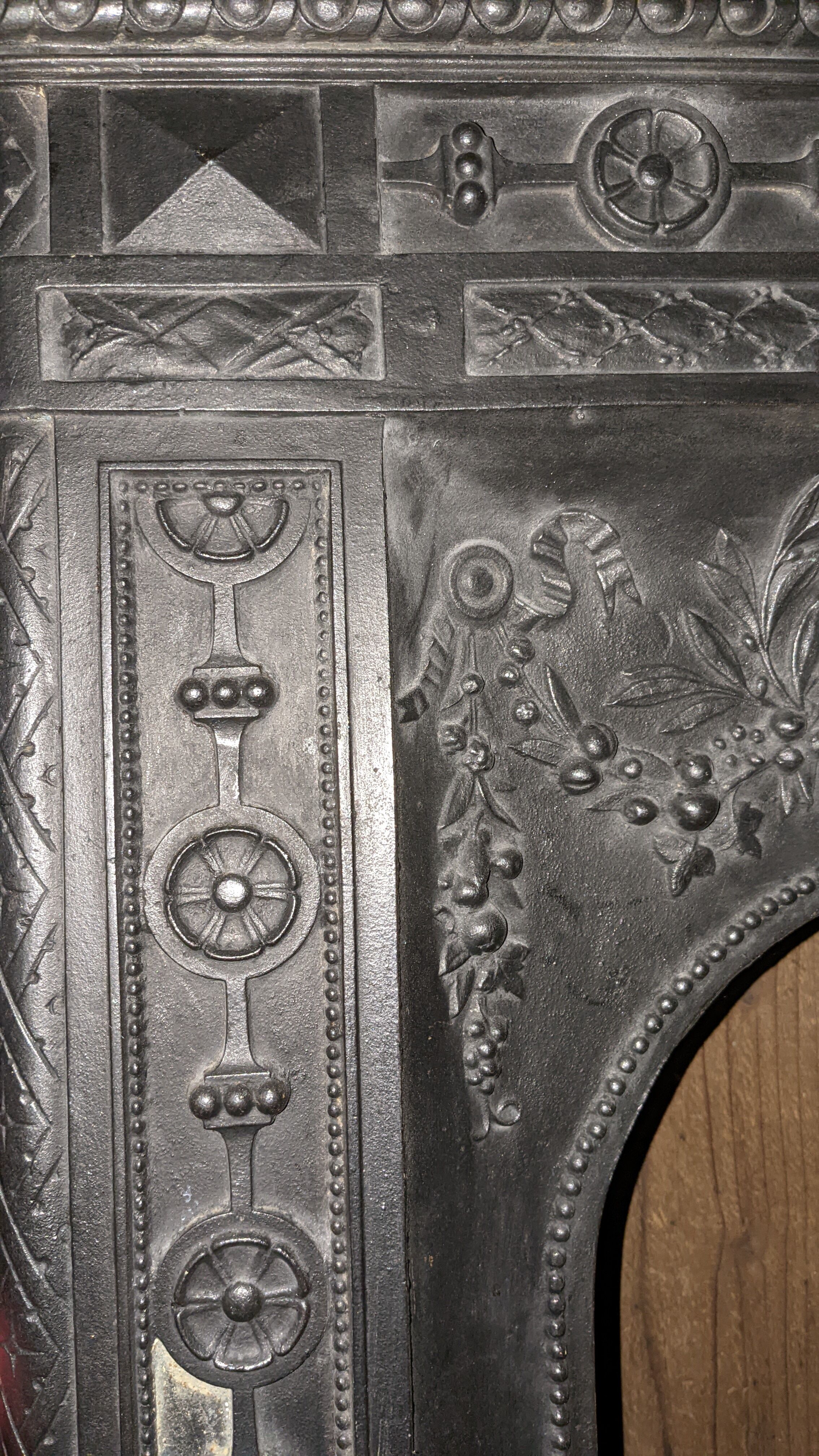 Traditional prussian black marble stove