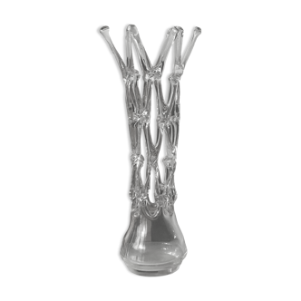 Ion Tamaian lattice glass vase