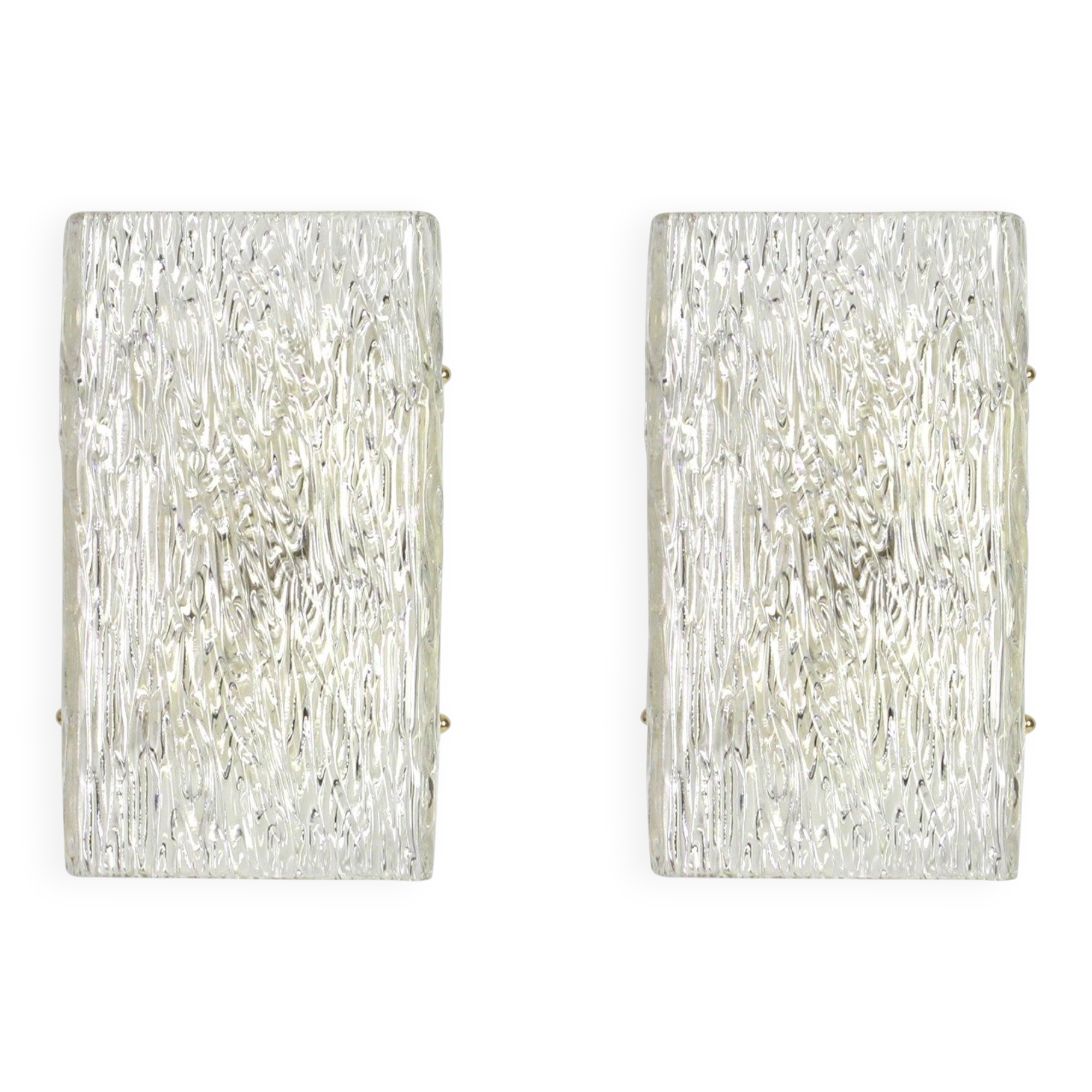 1 pair of large wall sconces by Kalmar, Austria, 1960s.