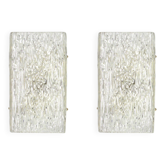 1 pair of large wall sconces by Kalmar, Austria, 1960s.