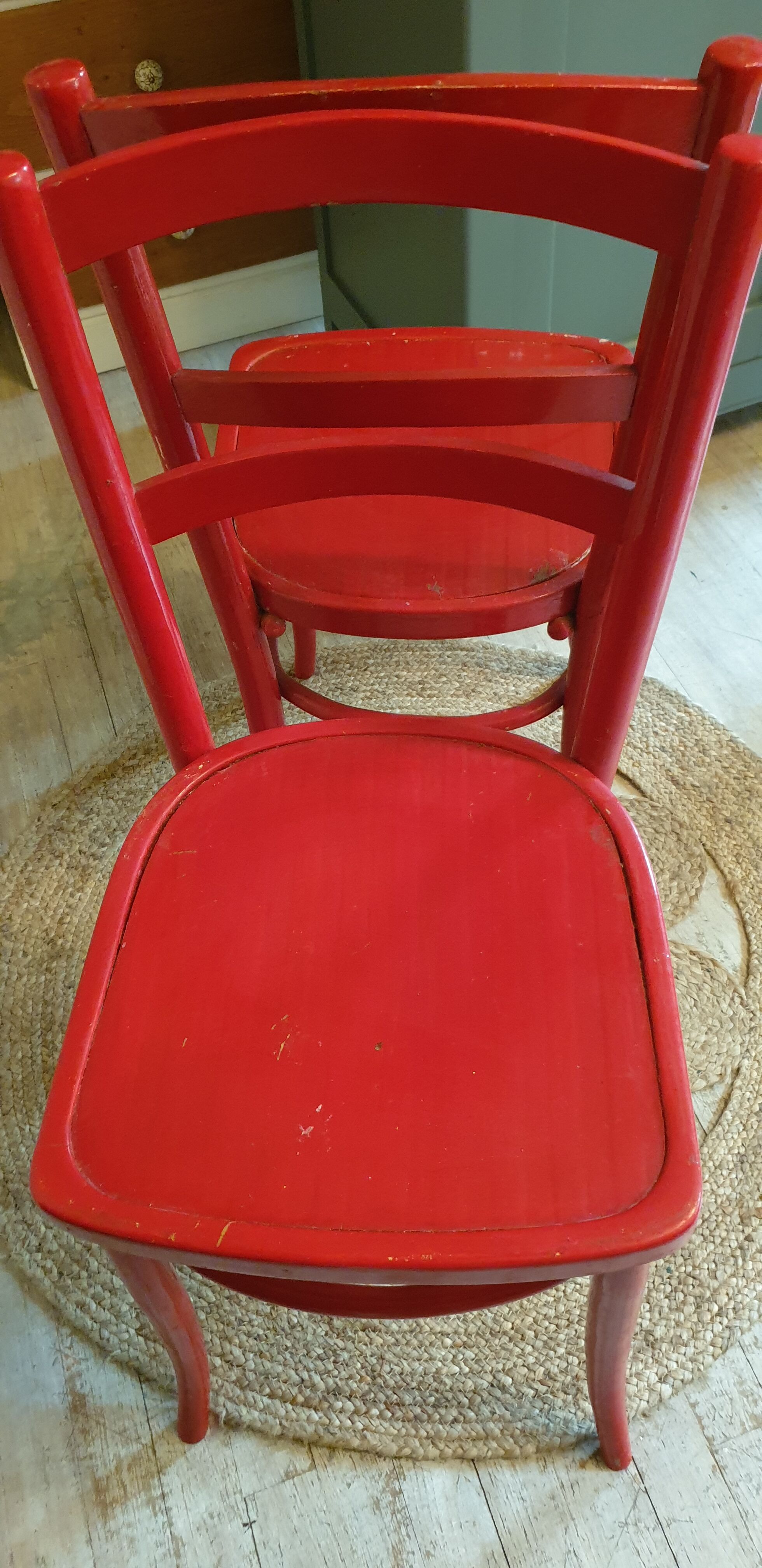 Pair of bistro chairs