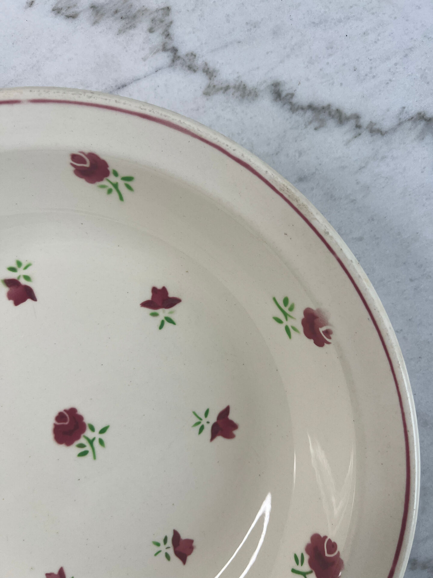 Floral plate Badonviller