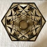 Vintage smoked glass vases