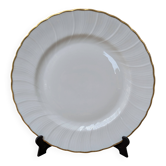 Assiette plate 24.5cm en porcelaine de Limoges Bernardaud modèle Verlaine