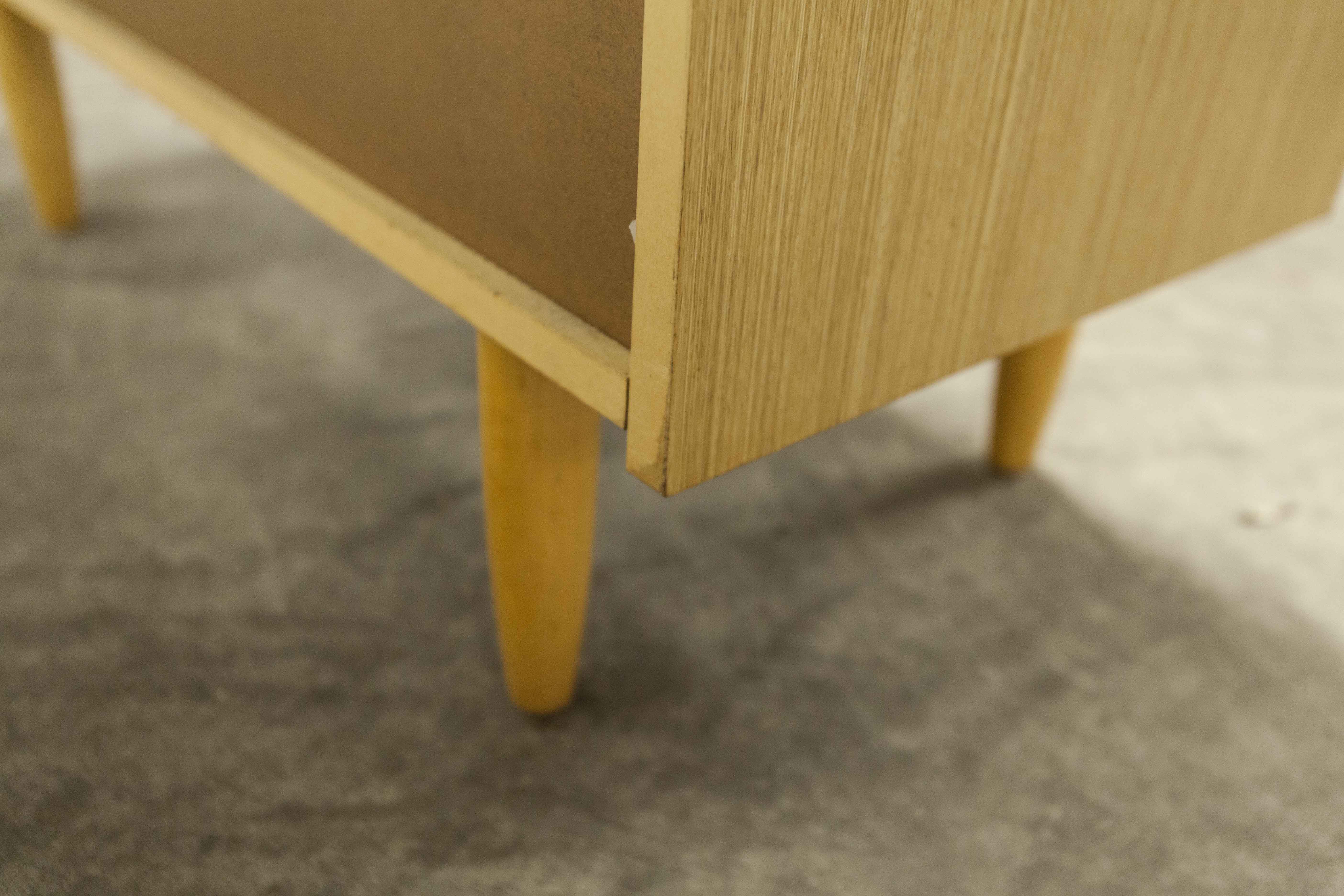 Commode scandinave  4 tiroirs 1990 couleur miel
