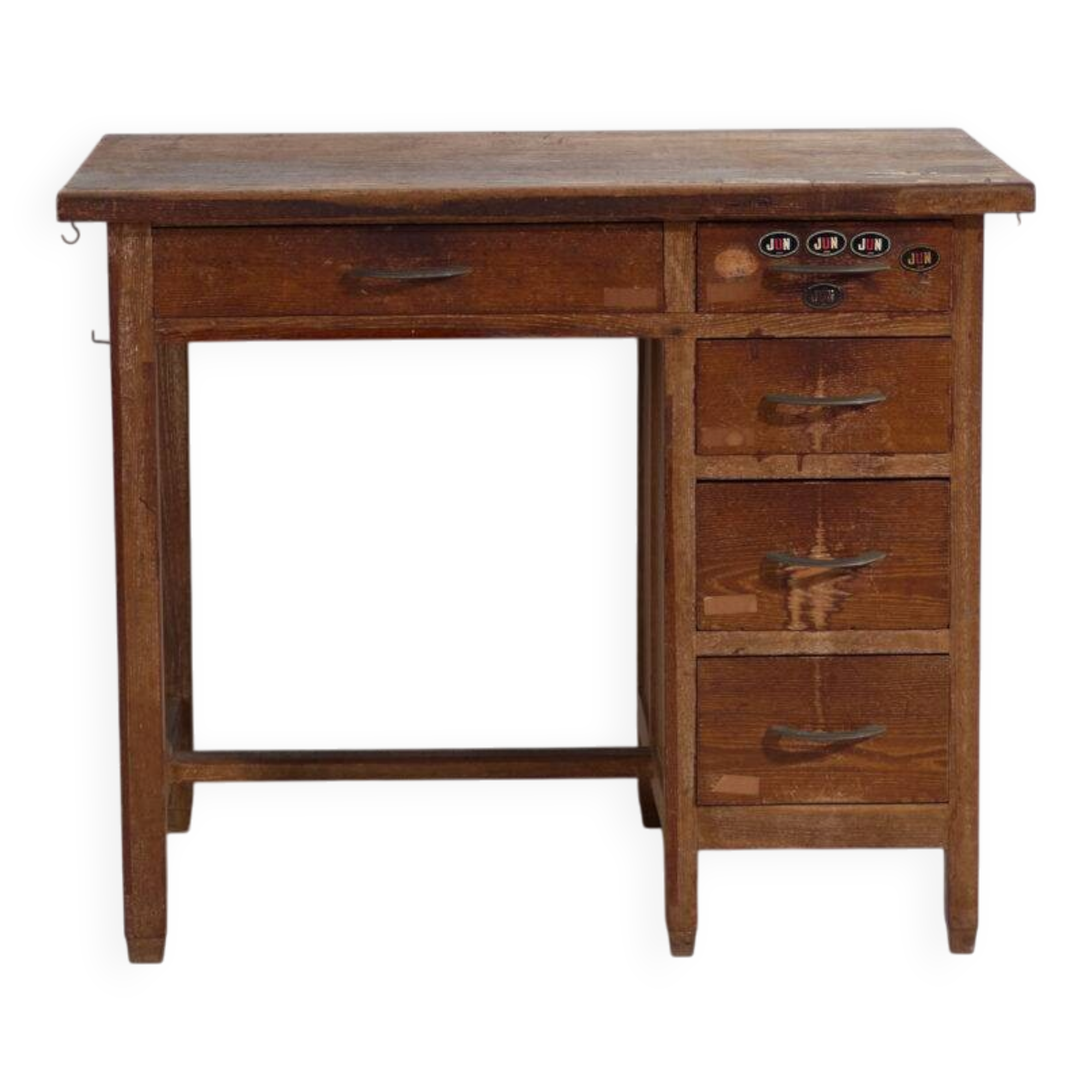 Bureau japonais ancien avec tiroirs – période Showa (c.1926-1970) #80
