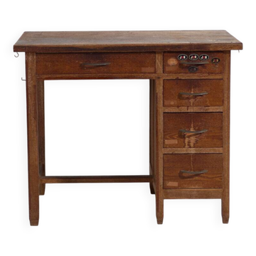 Bureau japonais ancien avec tiroirs – période Showa (c.1926-1970) #80