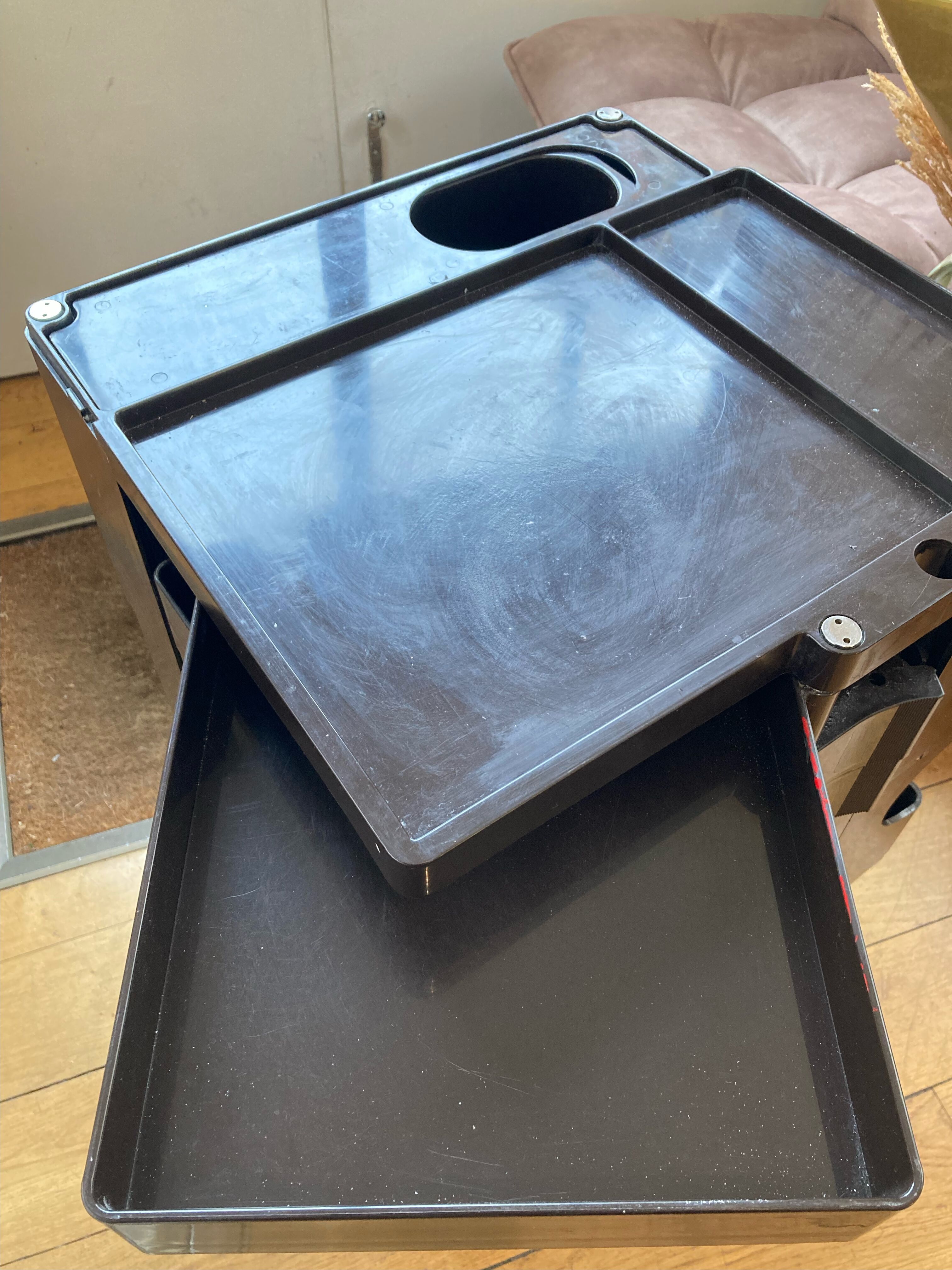 Brown Boby Cart by Joe Colombo