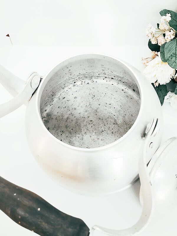 Vintage aluminium kettle