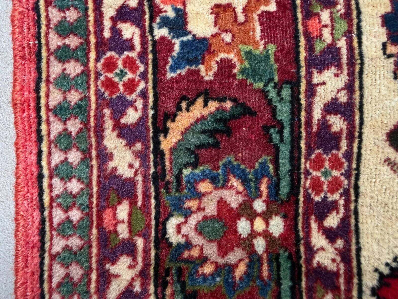 Vintage tribal rug 74x100 cm, medium, tribal oriental carpet 2545