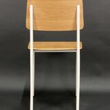 Chair - Metal and Wood - Design - In the Style of Jean Prouvé
