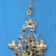 Lustre italien Tole Flower années 1960
