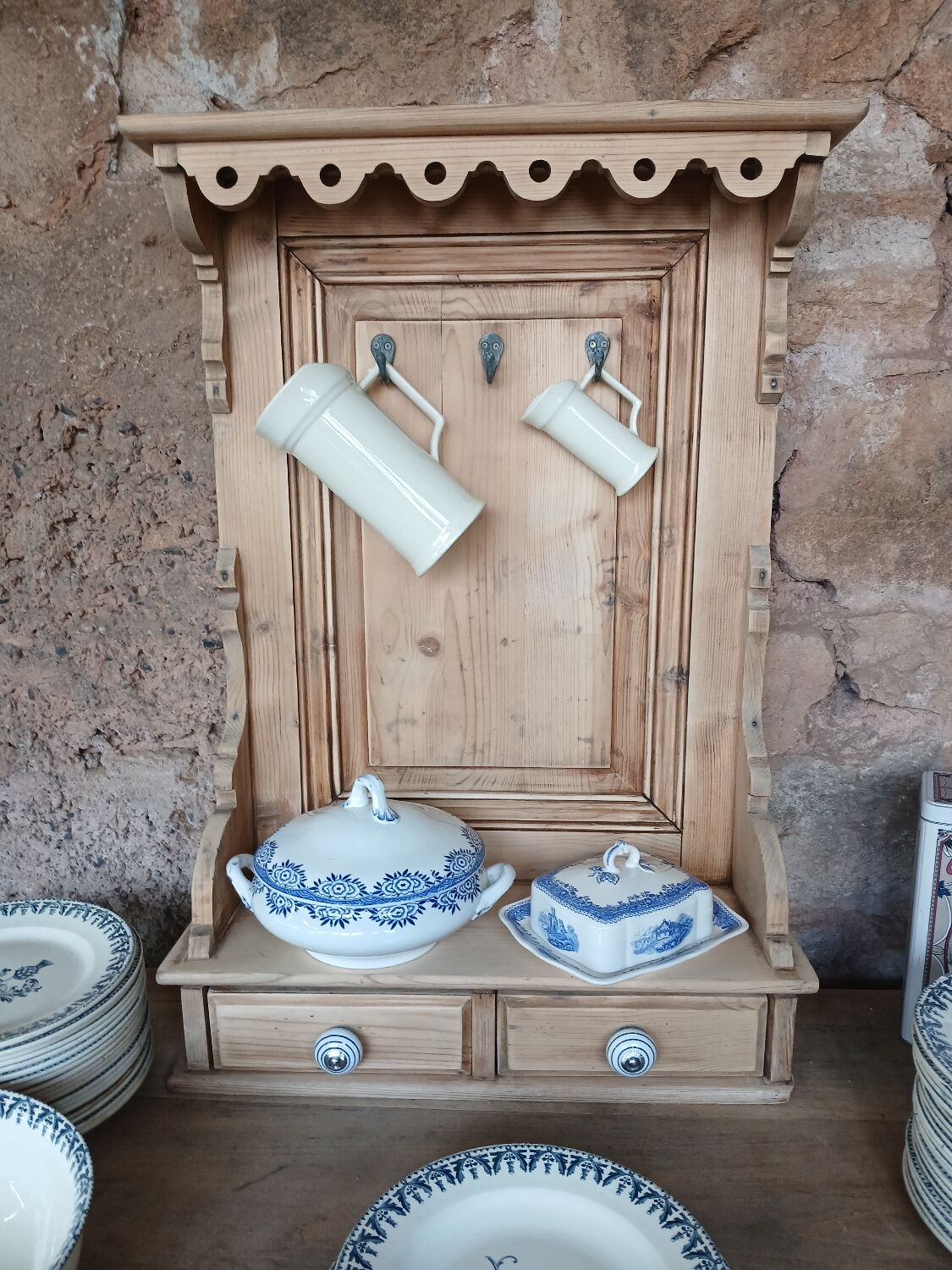 Antique wall shelf