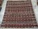 Vintage kilim rug woven and embroidered by hand