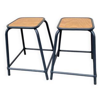 Pair of industrial stools