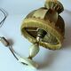 1970s onyx/brass footed table lamp