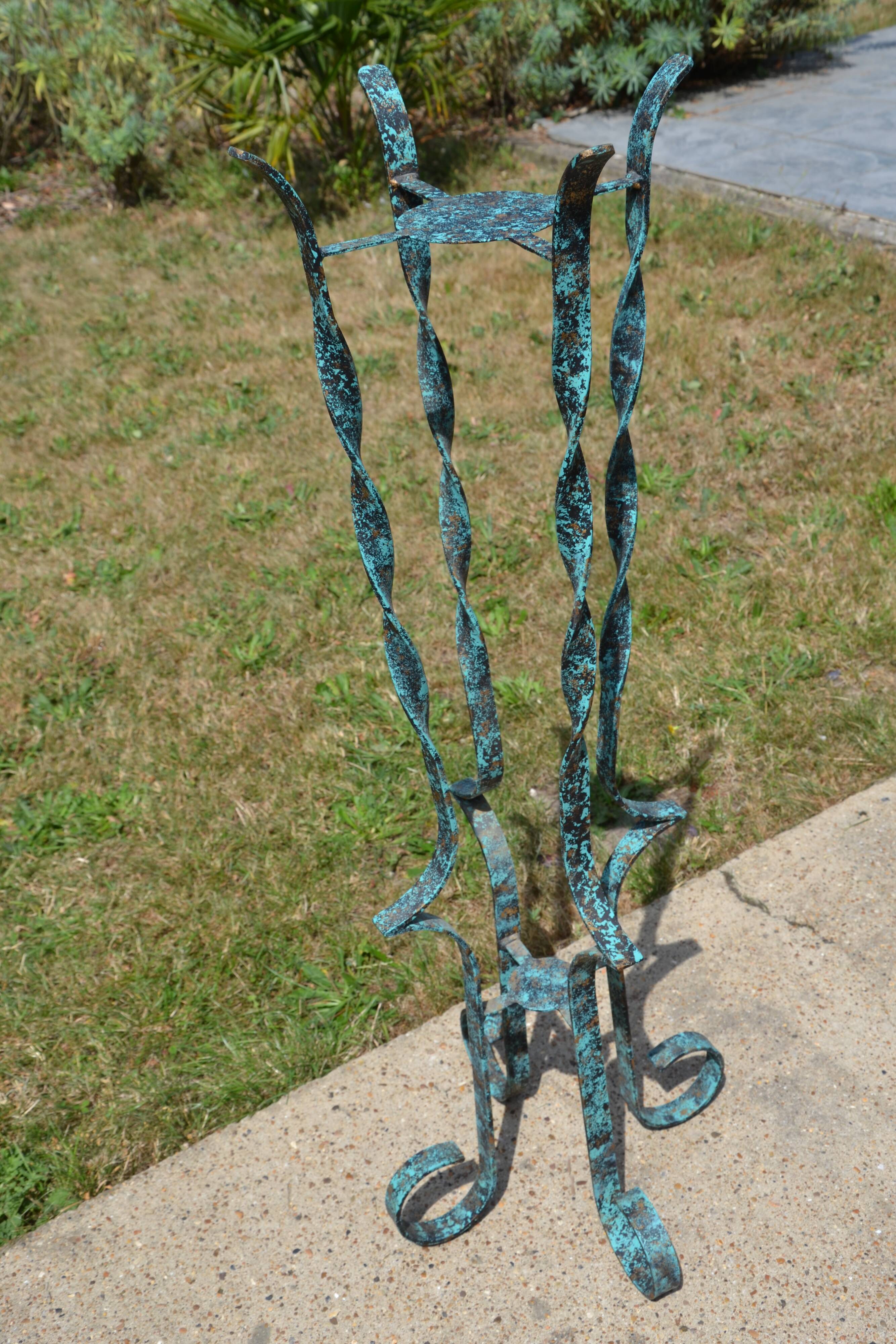 Handcrafted wrought iron chair