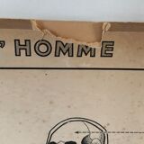 Educational poster Hatier 1950, skeleton plates and excretion