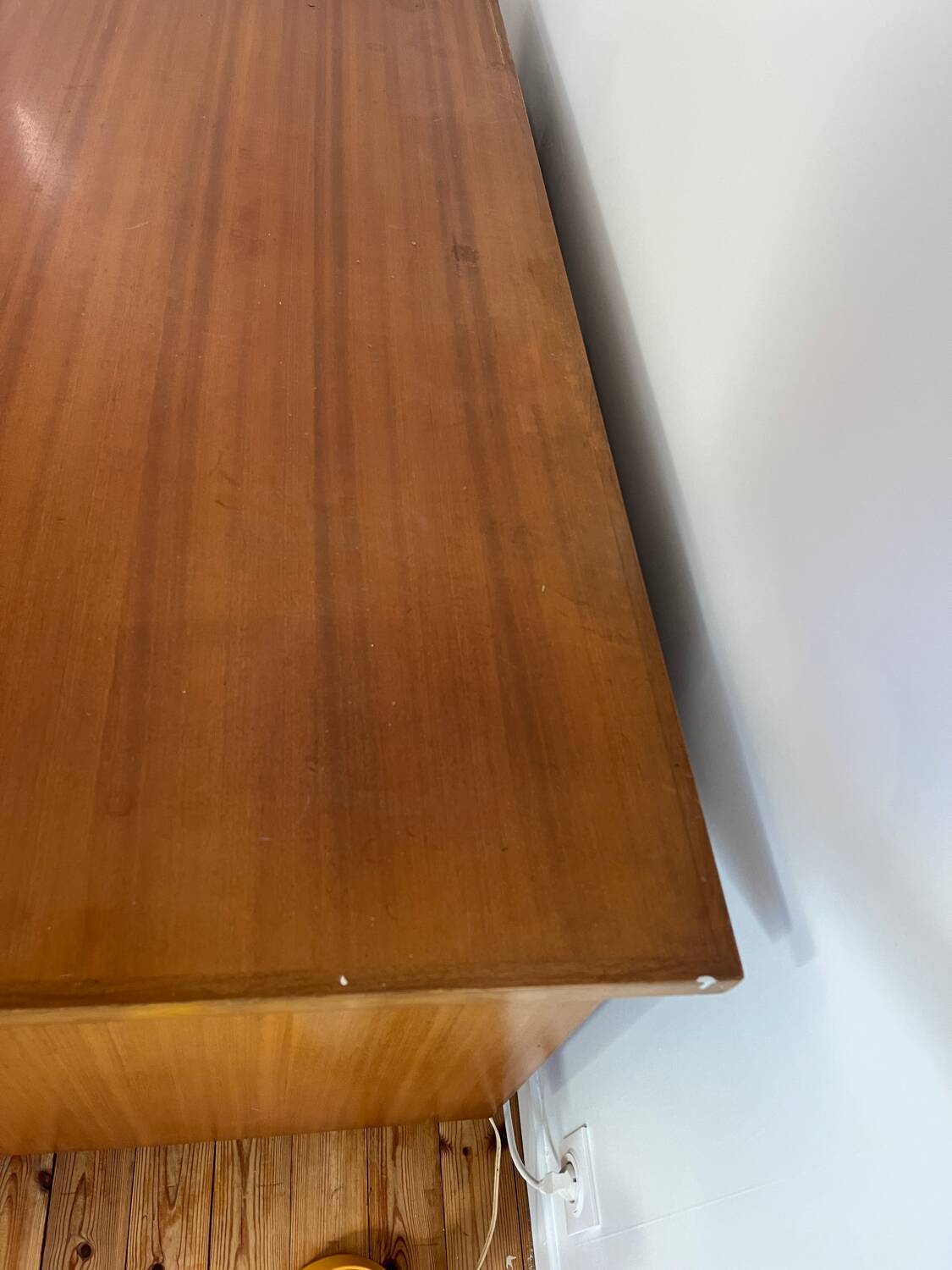 Large oak desk with double pedestal - 1950