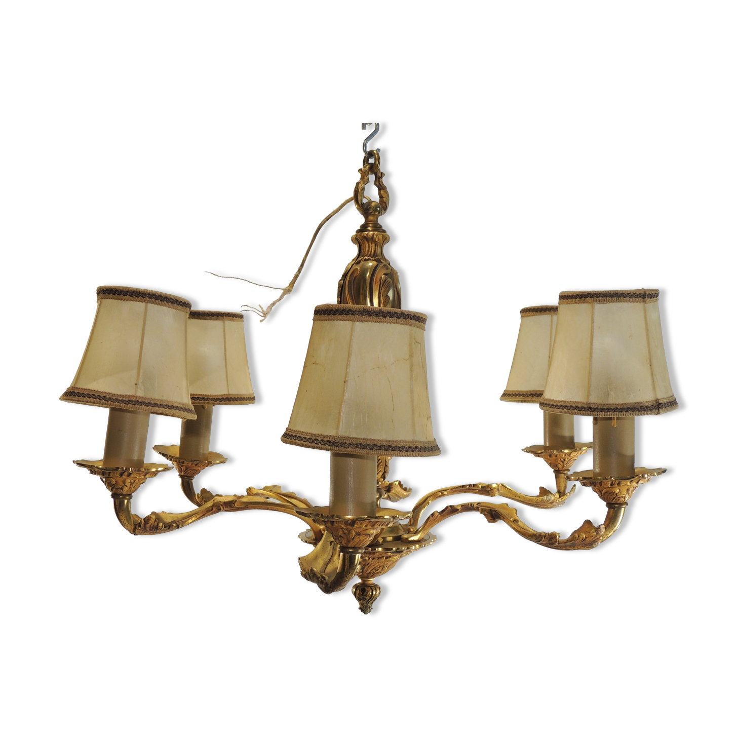 Vintage bronze chandelier