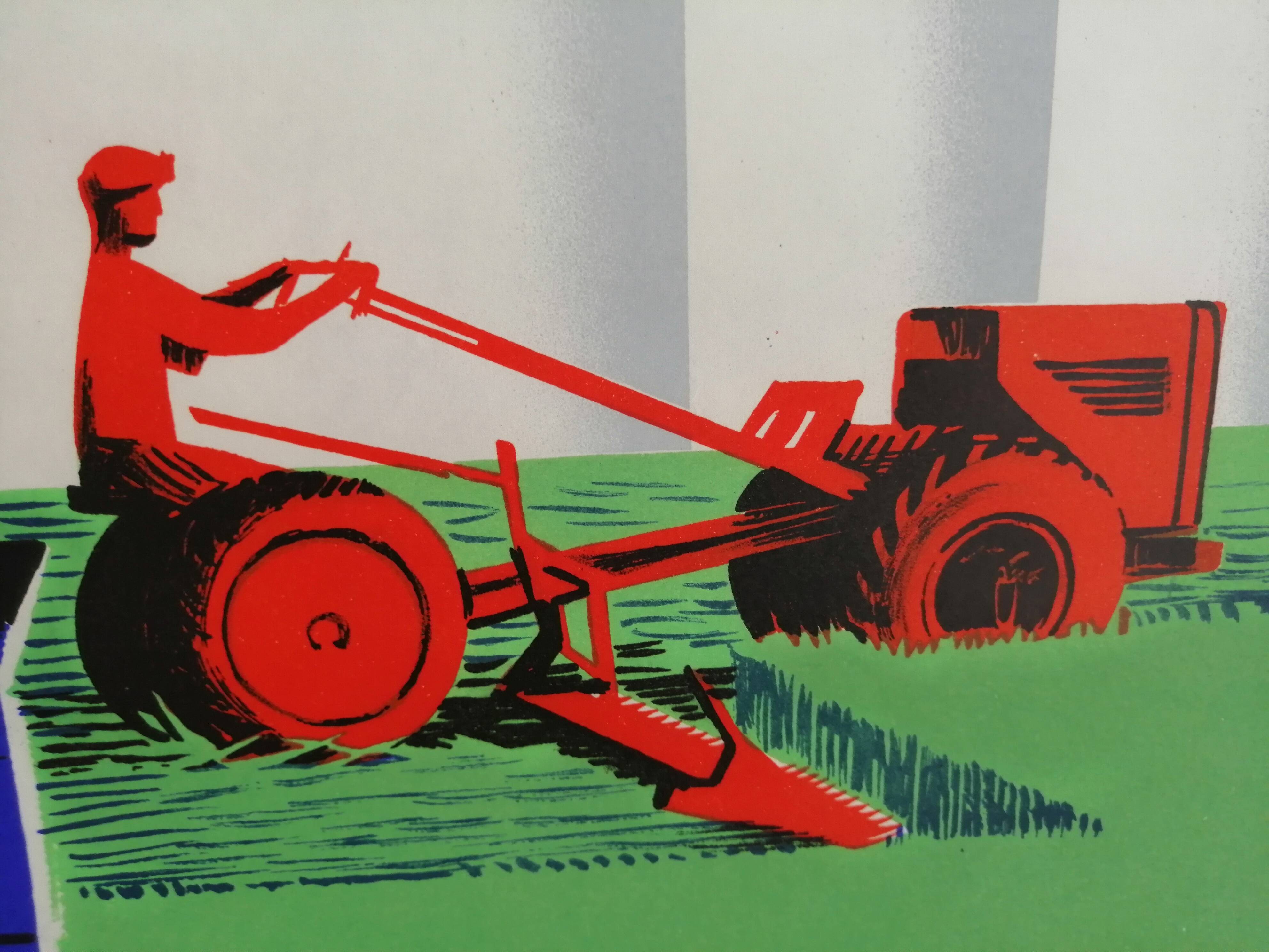Affiche 1950 "Caisse Nationale du Crédit Agricole Bons à 5 ans"