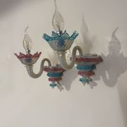 Murano glass wall lights from the 1960s