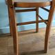 Vintage bistro chairs in natural wood marked luterma