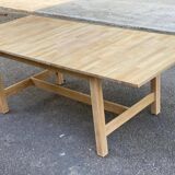 Renovated Scandinavian dining table in oak 145-200cm